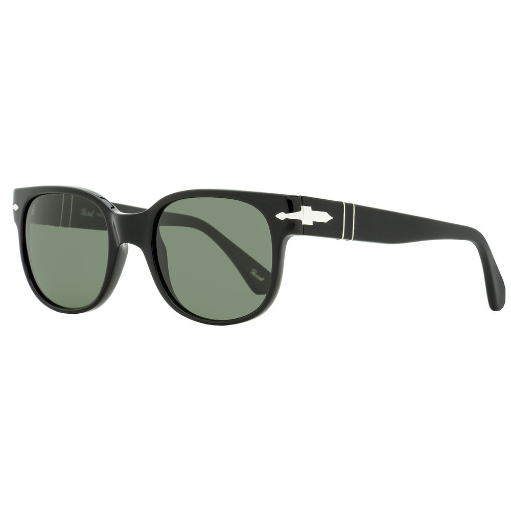 Persol Rectangular Sunglasses PO3257S 95/31 Black 51mm